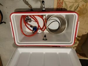 Jockey Box Cooler for Beer - 1 Faucet, 5/16&#039;&#039; x 120&#039; Stainless Coils