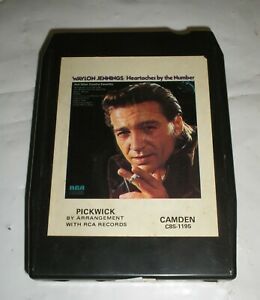 Waylon Jennings - &#034;Heartaches By The Numbers&#034; &amp; Other Favorites - 8 Track Tape