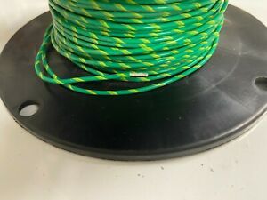 Wire Mil-Spec (PTFE) 16 AWG Stranded 25 ft Green/Yellow