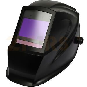 Solar Powered Auto Darkening Welding Helmet Large View Area Eye Protection