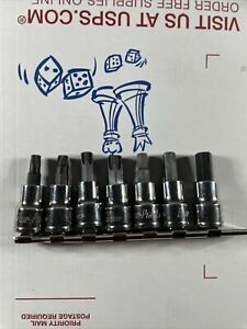 Blue Point 7pc 3/8&#034; Drive Tamper Proof Torx / Metric Hex Socket Set