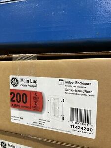 TL42420C GENERAL ELECTRIC 200 AMPS 42 SPACES 42 CIRCUITS INDOOR ENCLOSURE NEW