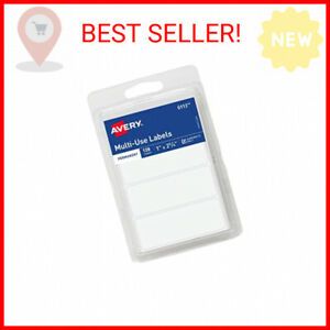 AVERY 6113 All-Purpose Labels, 1 x 2.75 Inches, White, Pack of 128