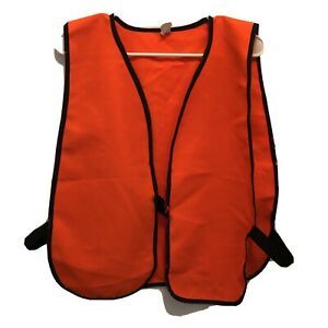 Safety Vest High Visibility Neon Orange Lightweight Adult