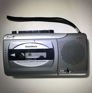 RadioShack Voice Activated Cassette Tape Recorder VOX No. 14-1130. TESTED WORKS