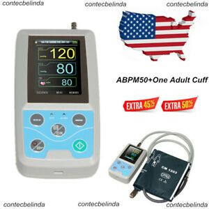 CONTEC 24 Hours Ambulatory Blood Pressure Monitor ABPM50,One Adult Cuff USPS