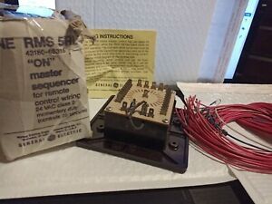 GE   RMS 5RL &#034;ON&#034; Master Sequencer 24VAC Remote Control Wiring  NEW IN BOX