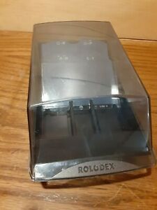 Rolodex VIP-24C Business Card Filing System Great Condition