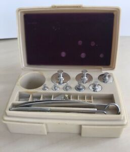 Vintage OHAUS Class-P-Metric Weight Calibration Kit w Case - Incomplete