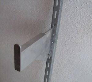 Store Fixture Supplies 6 FACEOUTS FOR WALL STANDARDS 3&#034; CHROME FINISH