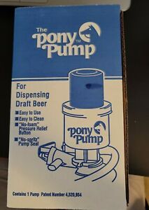 The Pony Pump Keg Tap For Dispensing Draft Beer with Box &amp; Manual