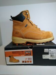 Timberland PRO Resistor 6&#034; Composite Toe A121H Work Boot, Men&#039;s Size 14M, Wheat