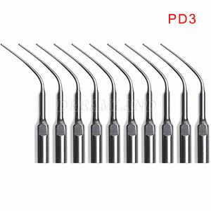 10X Dental Perio Scaling Tips PD3 for DTE SATELEC Ultrasonic Scaler Dentist USA