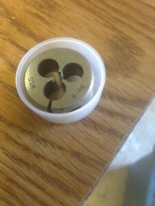 6-48 X 1&#034; HIGH SPEED STEEL ROUND ADJUSTABLE DIE