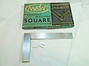 MOORE &amp; WRIGHT Machinists 6&#034; Square, Original Storage Box, Sheffield, England