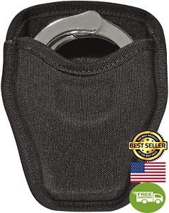 Bianchi Accumold 8034 Open Top Cuff Case, Fits Standard Handcuffs - Black