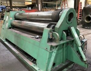 ROUNDO PS-360 10&#039; X 1&#034; HYDRAULIC PLATE BENDING ROLL B42479