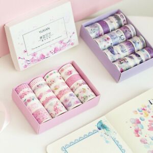 20rolls/box Color Printing Travel Cute Stickers Kids Gift Washi Masking Tape DIY