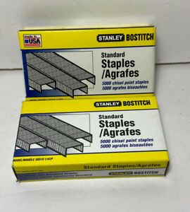 Stanley Bostitch SBS19 Standard Staples 5000/box 1/4CP Chisel Point USA