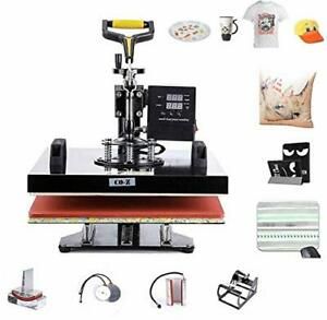 5 in 1 Pro Heat Press Machine Intelligent Audible Alarm Transfer 15&#034; x 15&#034;