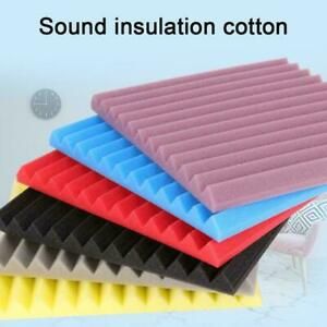 30*30*5 Sound Insulation Cotton Acoustic Foam Panels Studio Soundproofing Y9K6