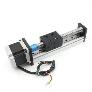 100mm Length Travel Linear Stage Actuator with Square Linear Rails + CBX1605 XY