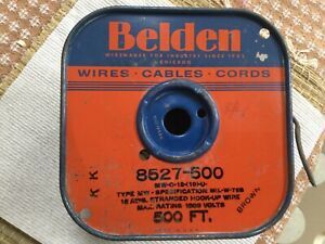 Vintage BELDEN 8527-500 Stranded Hook-Up Wire (Specification MIL-W-76B)  Brown