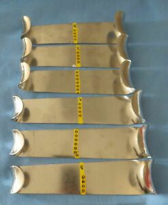 Set of 6 ROUX RETRACTORS, V MUELLAR &amp; WECK, 7-1/4&#034; &amp; 8&#034;