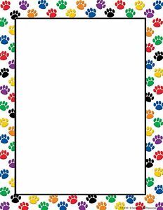 Teacher Created Resources Colorful Paw Prints Computer Paper (4769), Multicolor
