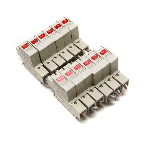 (lot of 12) mitsubishi cp30-ba circuit 1-pole breakers 0.5a/1a/5a (4 each) for sale