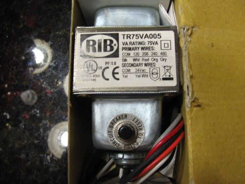Functional devices inc / rib tr75va005 transformer,inout 480/240/208/120,out 24 for sale