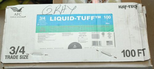 AFC CABLE SYS LIQUID-TUFF UL LIQUIDTIGHT NONMETAL CONDUIT LFNC-B GRAY 3/4&#034;  NEW