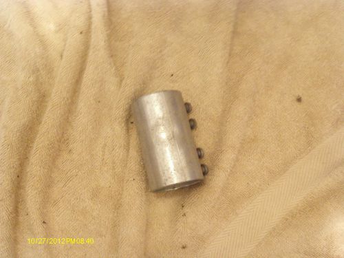 Lot of 7 emt couplings steel set screw 6 1-1/2&#034; &amp; 1 1-1/4&#034; scratched missing scr for sale