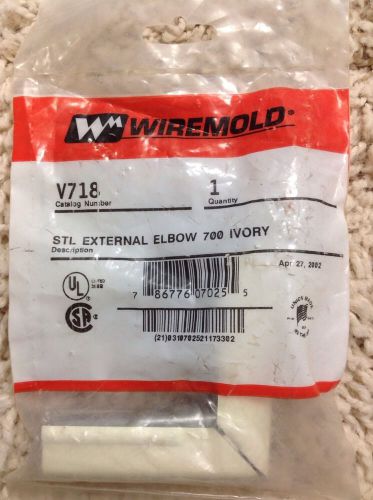 Wiremold Steel External Elbow Ivory V718 NEW!