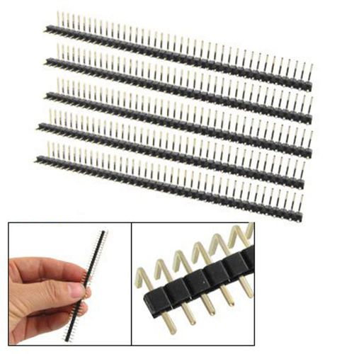 5 pcs 40 position single row right angle pin header for sale