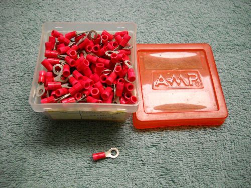 Amp 34148-0 ring tongue crimp lugs, for 16 -18 awg stranded, approx.100 pieces for sale