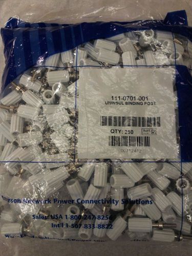 111-0701-001  emerson connectivity test plugs &amp; jacks binding posts--white (250) for sale