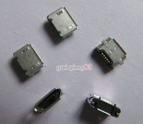 5pcs female micro usb 5 pin b smt jack/socket connector for sale