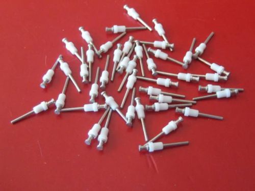PTFE INSULATED TERMINAL TURRET PIN CONNECTOR ( QTY 10 ) *** NEW ***