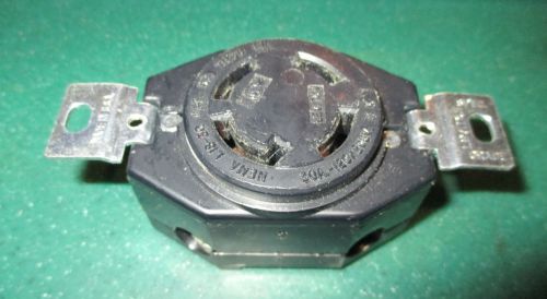 New leviton locking receptacle 71830 30 amp 250v nema l18-30 4 wire, noop for sale