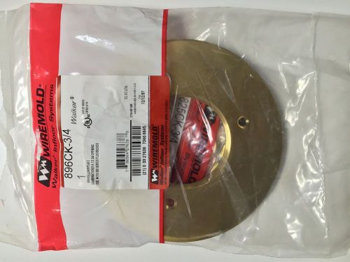WireMold 896CK-3/4 Brass Cover Plate Combination 2 1/4&#034; to 3/4&#034; Opening