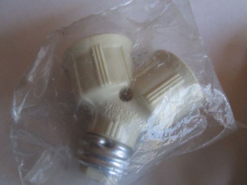 Vintage Eagle Electric Two way socket Keyless Ivory color