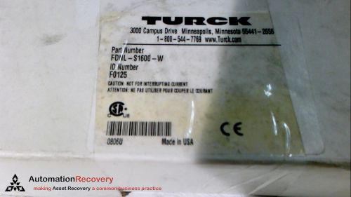 TURCK FDNL-S1600-W ID FO125, NEW