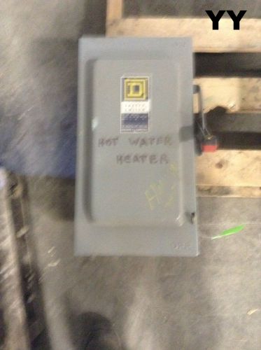 Square d safety switch single throw fusible cat no h363 100a 480vac 600vac for sale