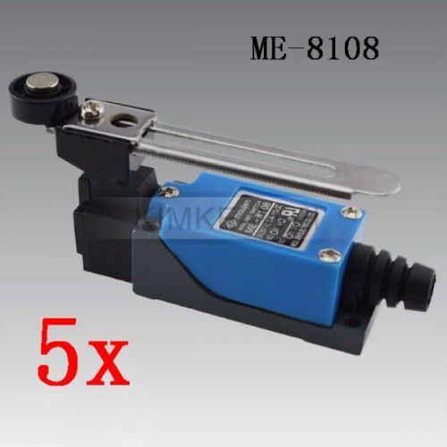 5x momentary rotary adjustable roller lever micro limit switch me-8108 new for sale