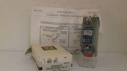 SQUARE D POSITION / LIMIT  SWITCH 9007 AW12 *NEW IN BOX*