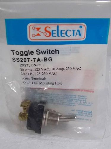 NEW SELECTA SWITCH TOGGLE SS207-7A-BG NEW IN PACKAGE