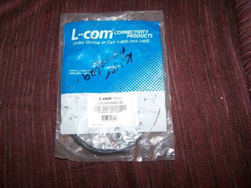 L-com ctl3vgamm-3b - black - 3ft premium svga cable hd 15 for sale
