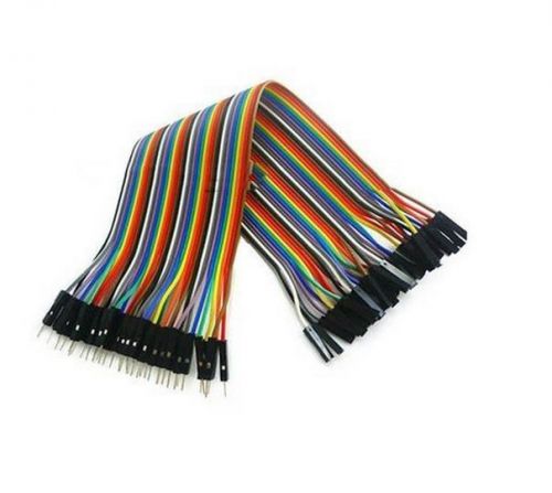 40PCS Dupont wire jumper cables 20cm 2.54MM male to female For Arduino