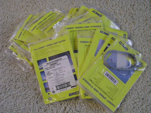 Lot of 35 caddy 2 pack speed link toggle wire rope for light fixtures for sale